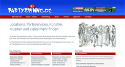 Desktop Screenshot of partyspinne.de